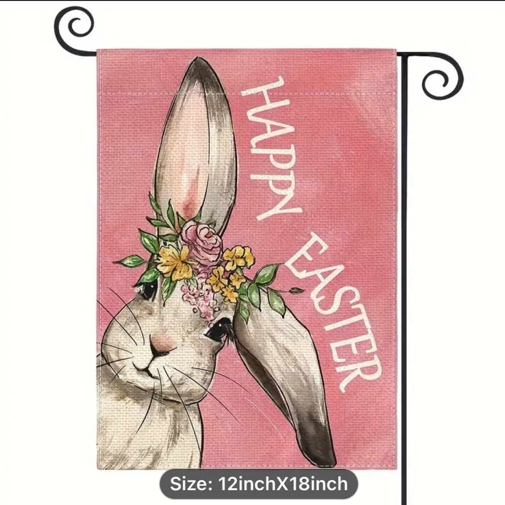 Happy Easter Garden Flag